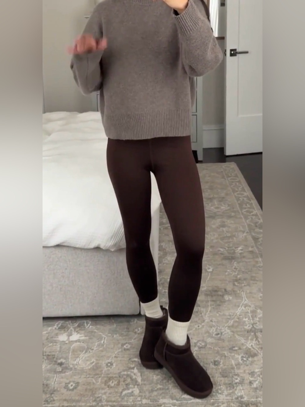 Cozy Fall Brown Suede Short Shearling Boots booties